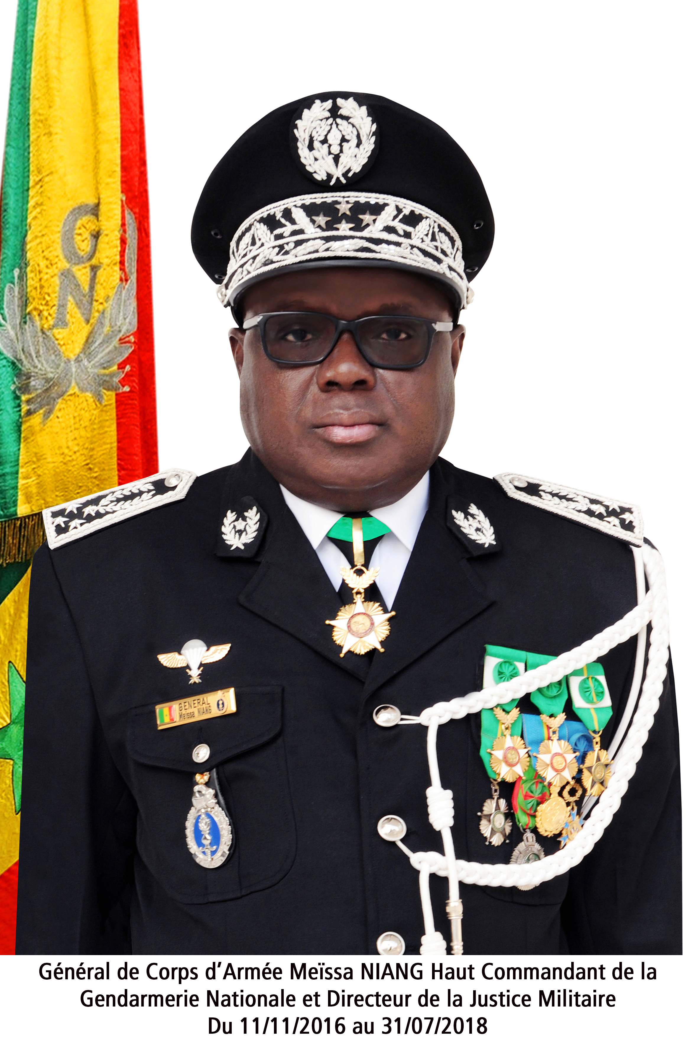 Général de Corps d’Armée Meïssa NIANG Haut-comgend de (11/11/2016 au 31/07/2018)
