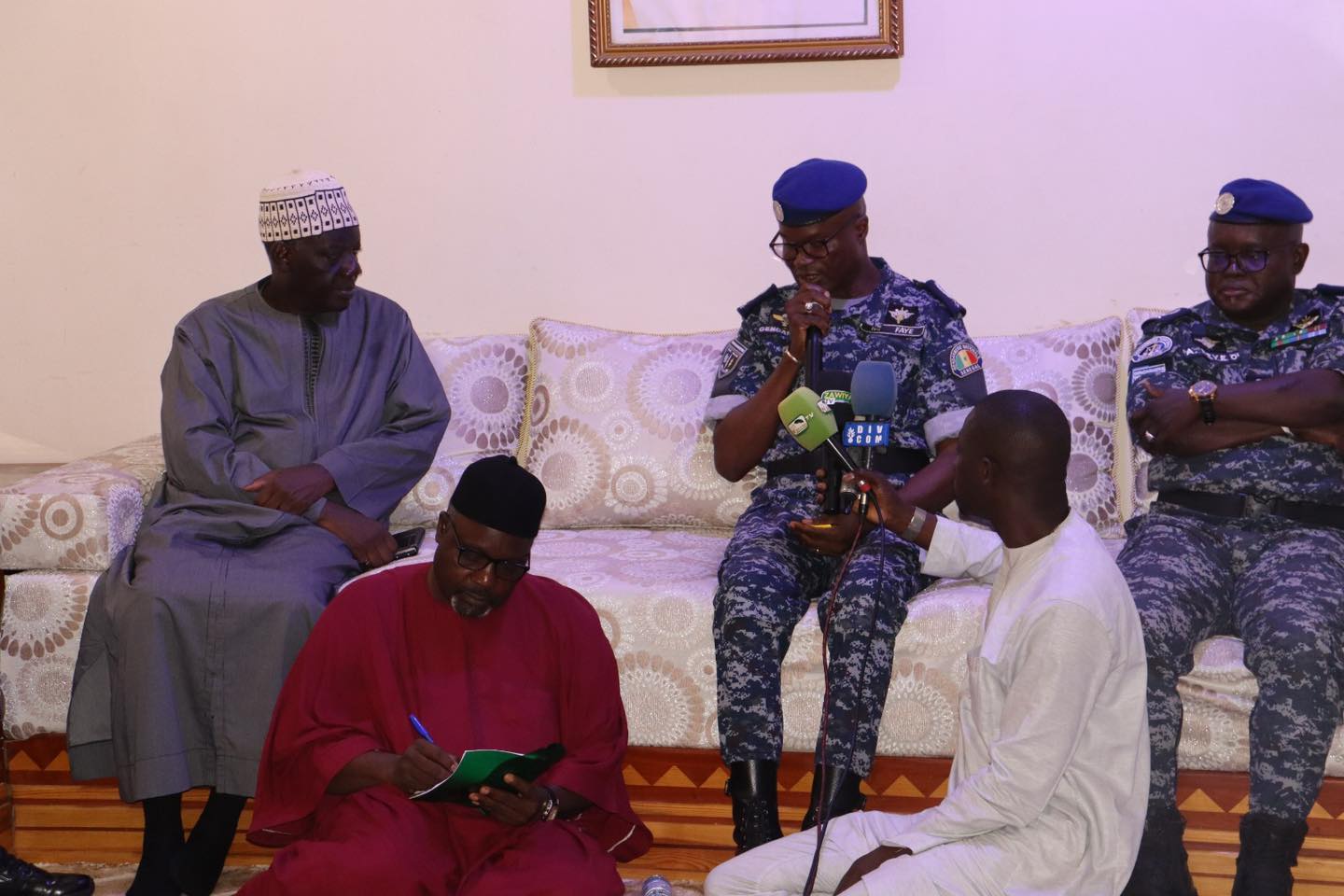 Gamou de Tivaouane 2025: le Général de division Martin FAYE  inspecte le dispositif sécuritaire de la Gendarmerie.