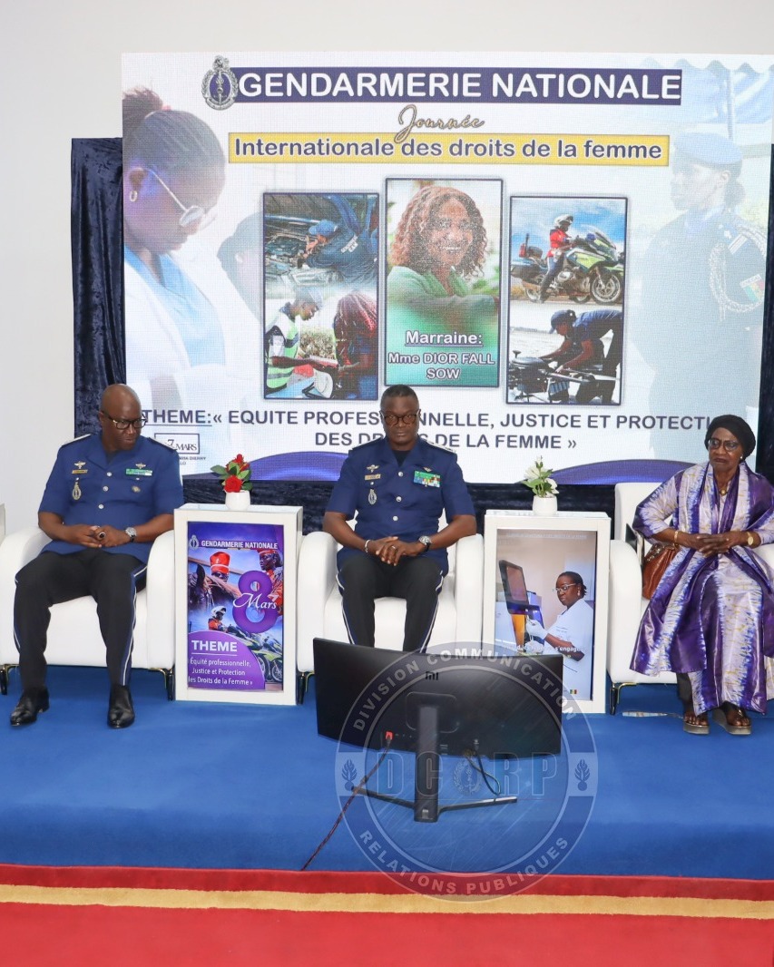 La Gendarmerie nationale célèbre la journée internationale des droits des femmes et magnifie l’engagement de son personnel féminin.